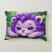 ジャングルに咲く紫の獅子の子 アクセントクッション (裏面)
