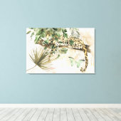 ジャングルに潜むチーター キャンバスプリント (インサイチュ (ウッドフロア))