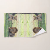 ジャングルに美しい野生のライオン バスタオルセット (ハンドタオル)