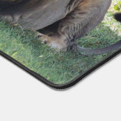 ジャングルに野生のライオン デスクマット (コーナー)