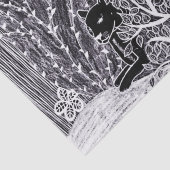 ジャングルに黒いヒョウ – 鉛筆スケッチ 薄葉紙 (詳細)