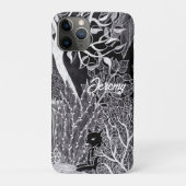 ジャングルに黒いヒョウ – 鉛筆スケッチ Case-Mate iPhoneケース (裏)