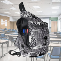 ジャングルに黒ヒョウ、手描き、カスタム