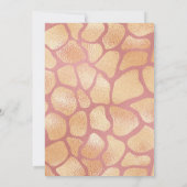 ジャングルのおもしろい待ち:キッズ動物園のパーティー誕生日 招待状 (裏面)