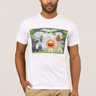 ジャングルのおもしろい Tシャツ