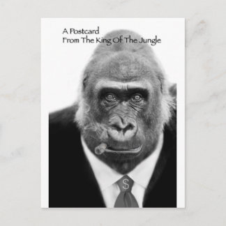 ジャングルのはがきの王 ポストカード