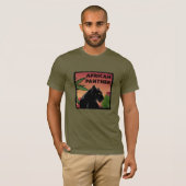 ジャングルのアフリカンパンターTシャツ Tシャツ (正面フル)