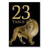 ジャングルのアフリカ動物のライオンのテーブル数カード23 テーブルナンバー (裏面)