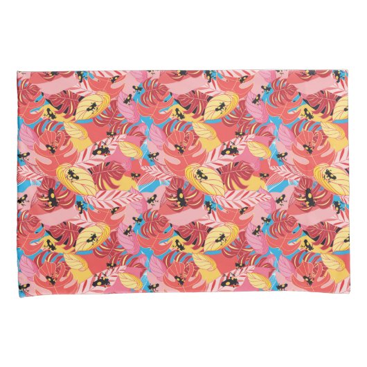 ジャングルのカエル 枕カバー (正面右)