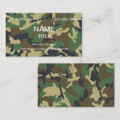 ジャングルのカムフラージュ 名刺 (正面/裏面)