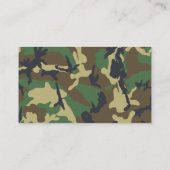 ジャングルのカムフラージュ 名刺 (裏面)