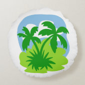 ジャングルのカートゥーン・キング ラウンドクッション (裏面)