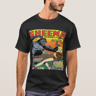 ジャングルのクラシックのSheenaの女王は#8 -暗闇--を覆います Tシャツ