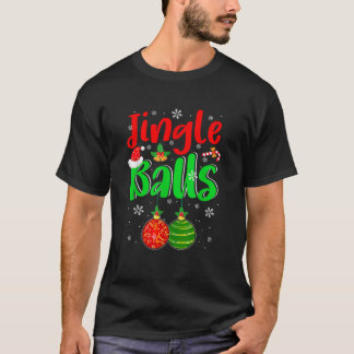 ジャングルのクリスマスおもしろいボールのジョーク衣装メンアダルトCou Tシャツ
