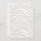 ジャングルのサファリの赤ちゃんシャワー野生動物 招待状 (裏面)