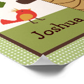 ジャングルのサルパーソナライズされたアートポスター ポスター (角)