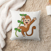 ジャングルのサル クッション (ブランケット)