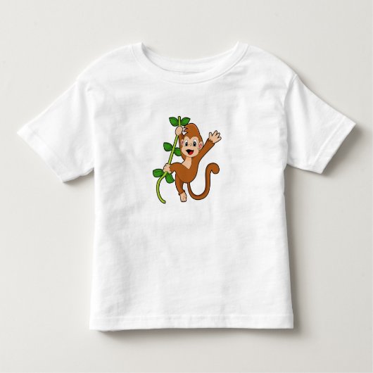 ジャングルのサル トドラーTシャツ (正面)