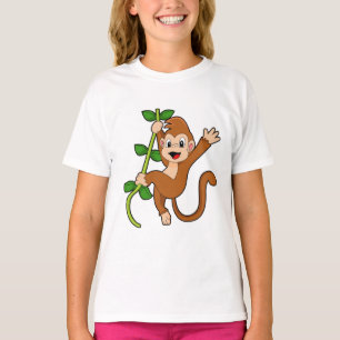 ジャングルのサル Tシャツ