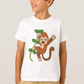 ジャングルのサル Tシャツ (正面)