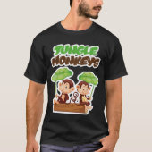 ジャングルのサル Tシャツ (正面)