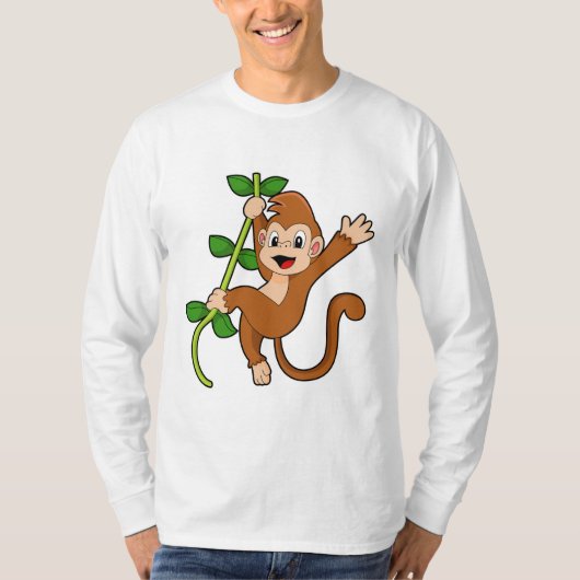 ジャングルのサル Tシャツ (正面)