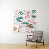 ジャングルのシームレスなパターン タペストリー (インサイチュ(横))