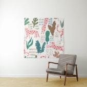 ジャングルのシームレスなパターン タペストリー (インサイチュ)