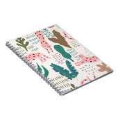 ジャングルのシームレスなパターン ノートブック (右側)