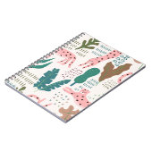 ジャングルのシームレスなパターン ノートブック (左側)