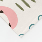 ジャングルのシームレスなパターン フリースブランケット (角)