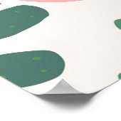 ジャングルのシームレスなパターン ポスター (角)