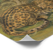 ジャングルのジャガーと動物の友人 ポスター (角)