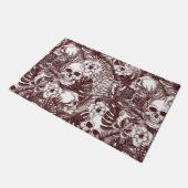 ジャングルのスカルの書式 ドアマット (アングル)