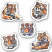 ジャングルのタイガースシール シール (正面)