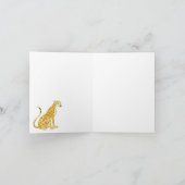 ジャングルのチーターのノートカード カード (内部)