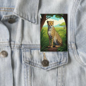 ジャングルのチーター 缶バッジ (インサイチュ)