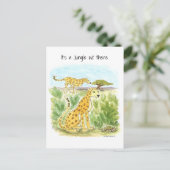 ジャングルのチートーポストカード ポストカード (スタンド正面)