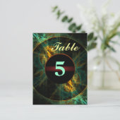 ジャングルのテーブル番号葉書の目 ポストカード (スタンド正面)