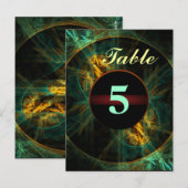 ジャングルのテーブル番号葉書の目 ポストカード (正面/裏面)