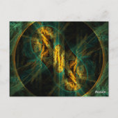 ジャングルのテーブル番号葉書の目 ポストカード (裏面)