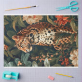 ジャングルのデコペに登場するヒョウ 薄葉紙 (クラフト)