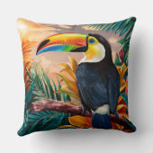 ジャングルのトゥーカン クッション (裏面)