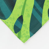 ジャングルのトラ フリースブランケット (角)