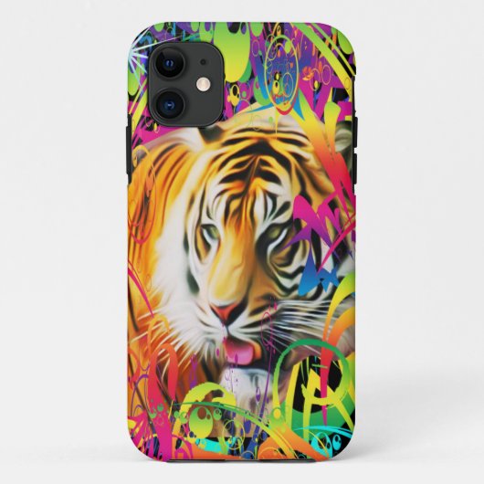 ジャングルのトラ Case-Mate iPhoneケース (裏面)