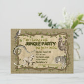 ジャングルのパーティの招待状 招待状 (スタンド正面)