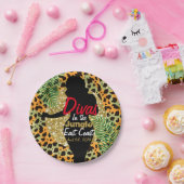 ジャングルのパーティーのプレートの花型女性歌手 ペーパープレート (パーティー)