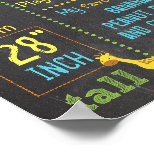 ジャングルのパーティーの最初の誕生日の署名ポスター3 ポスター (角)