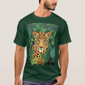 ジャングルのヒョウ Tシャツ (正面)