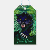 ジャングルのブラックパンサーの精神 ギフトタグ (正面)